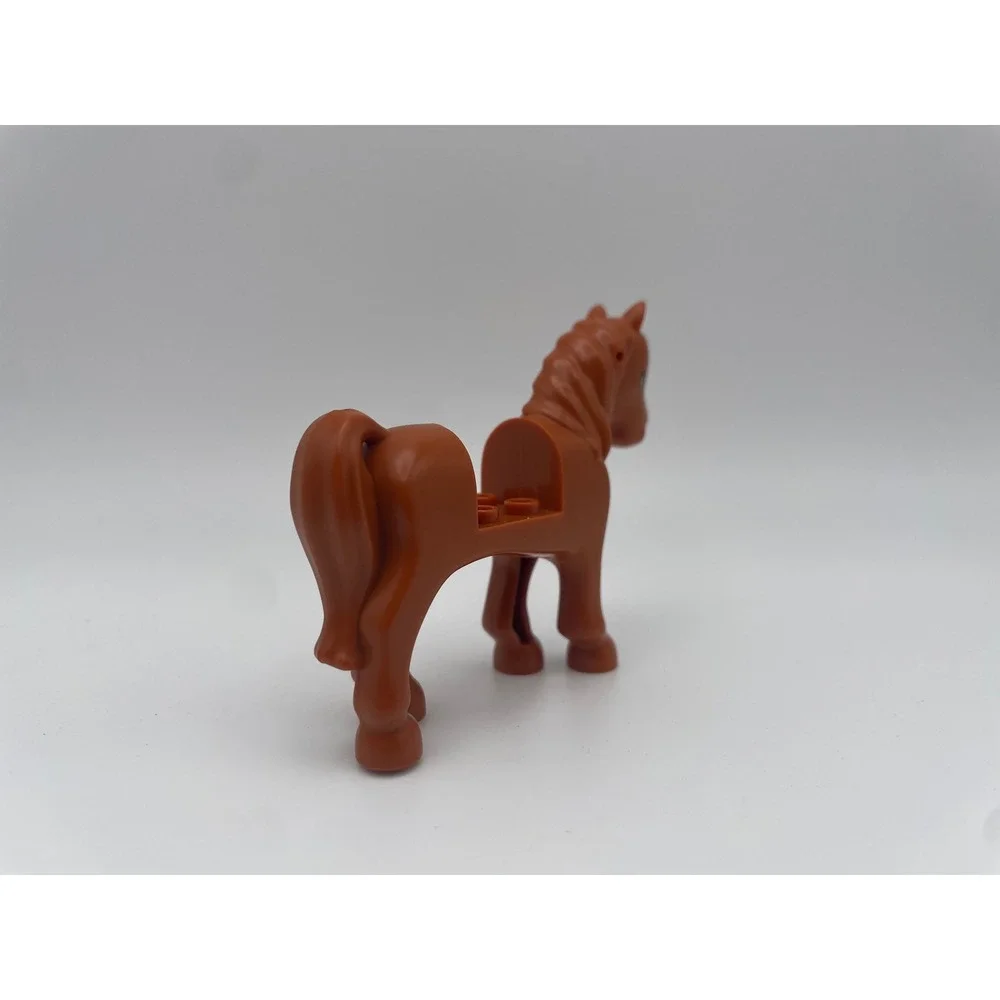 Lego Friends Horse Figure Reddish Brown with White Blaze and Blue Eyes 10566